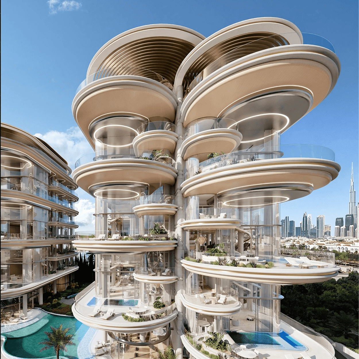The Rings - Ultra Luxury Living on Dubai Water Canal, Jumeirah - 5BR Sky Mansions